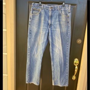 Carhartt Blue Denim Work Jeans  Size 38